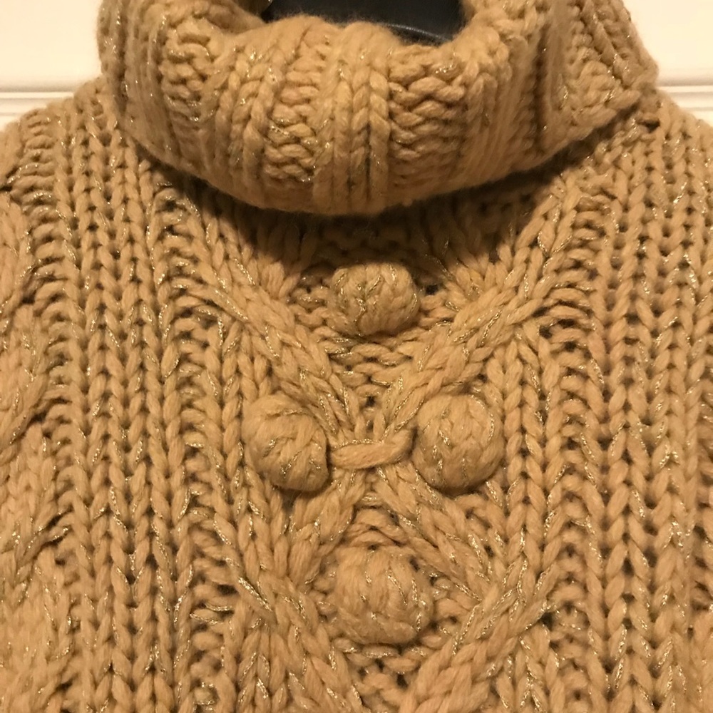 Gold turtleneck